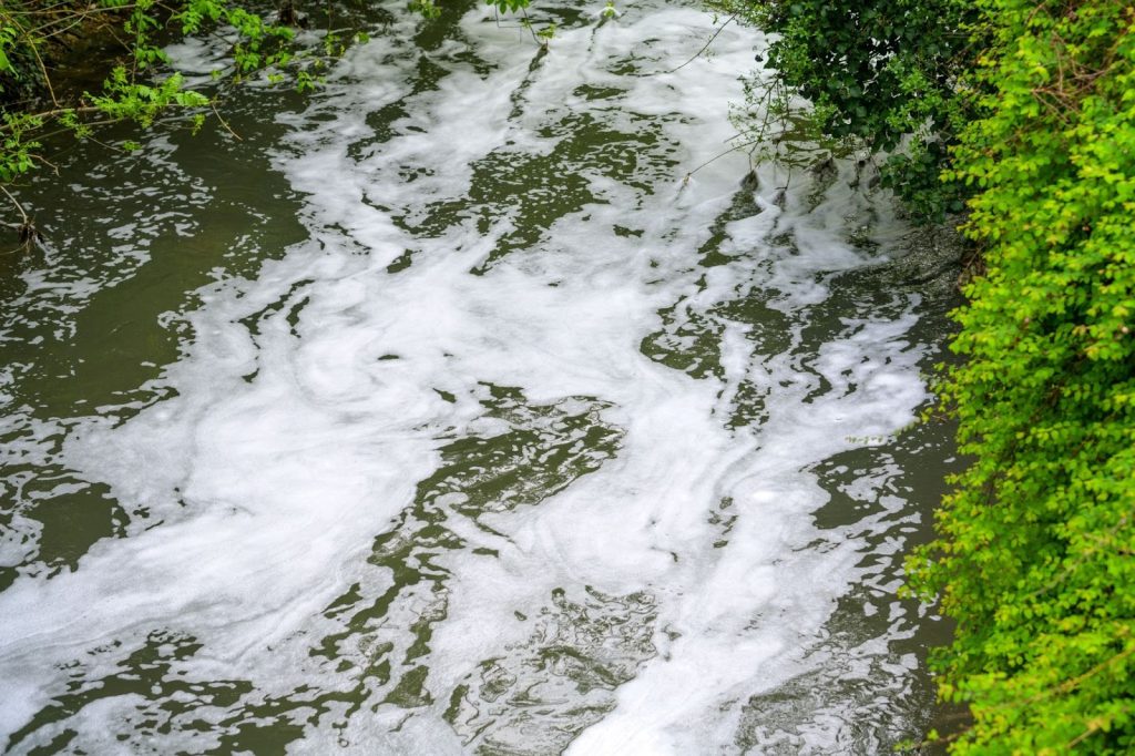 River With Significant Levels of Turbidity, high NTU